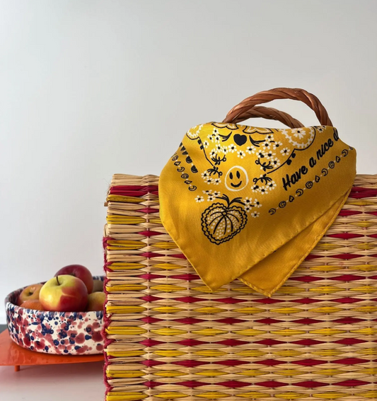 Bandana en Soie - Gold - Petit Modèle