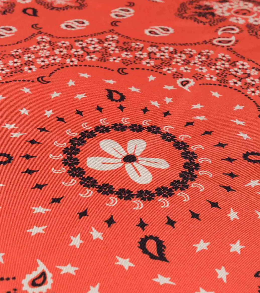 Bandana en Soie - Orange - Petit Modèle
