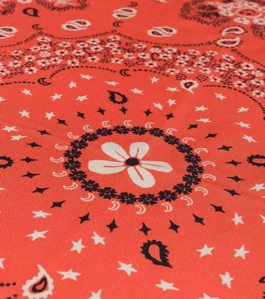 Bandana en Soie - Orange - Petit Modèle