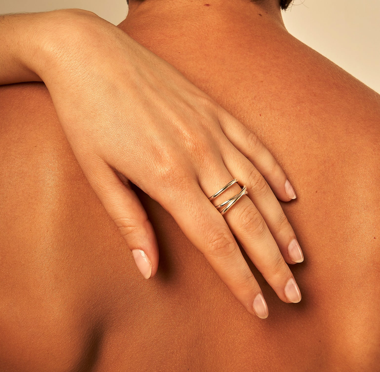 Bague triple spirale argent 2.0