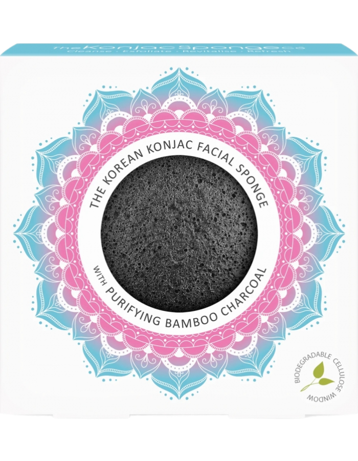 Eponge Visage au Charbon de Bambou - Peaux a Imperfections