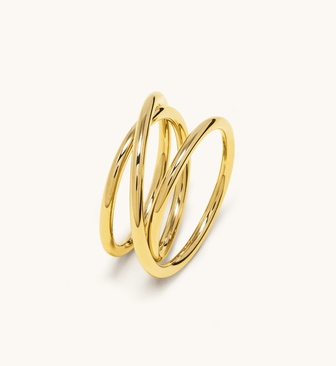 Bague Triple spirale 2.0 Vermeil