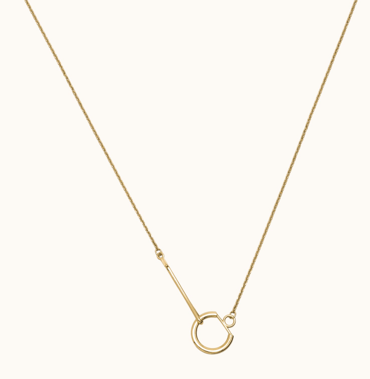 Le collier gousset vermeil