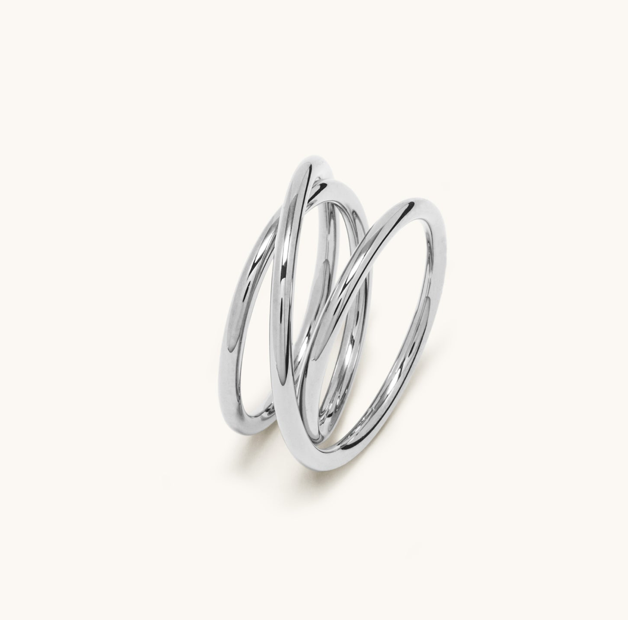 Bague triple spirale argent 2.0