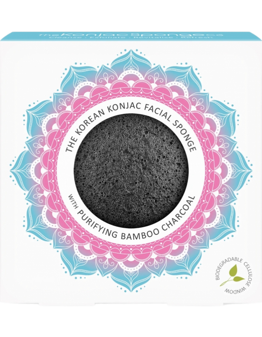 Eponge Visage au Charbon de Bambou - Peaux a Imperfections